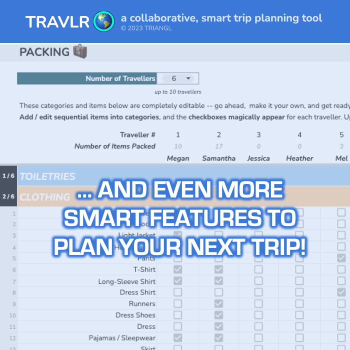TRAVLR | travel planner
